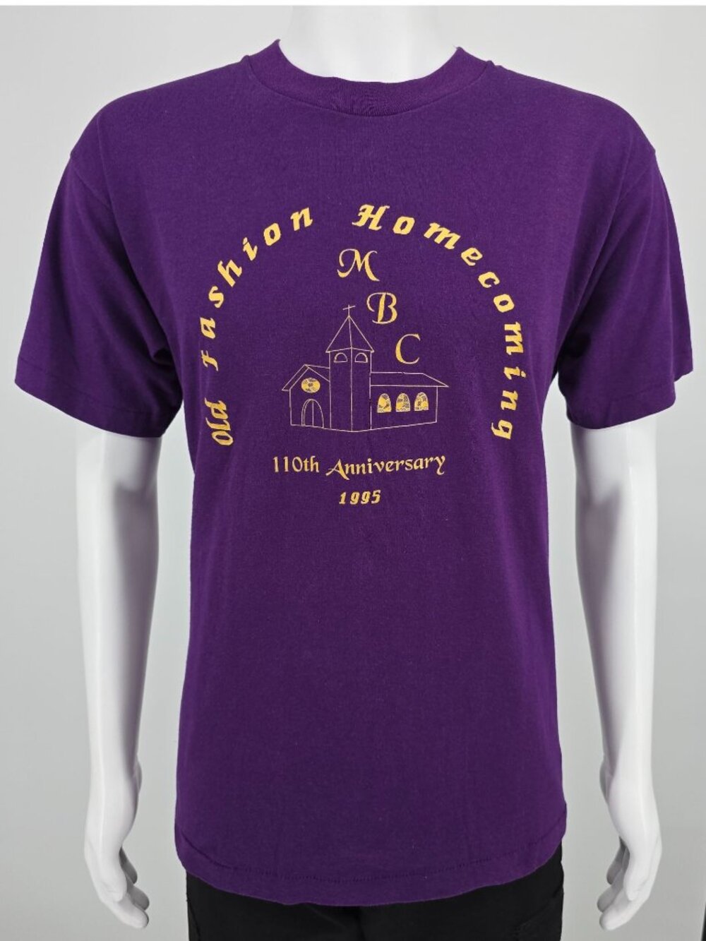 Vintage 1995 MBC Old Fashion Homecoming 110th Anniversary Church T-Shirt (L)